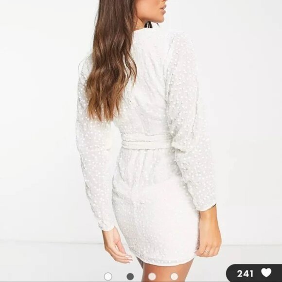 ASOS Sparkly White Dress - Picture 6 of 6